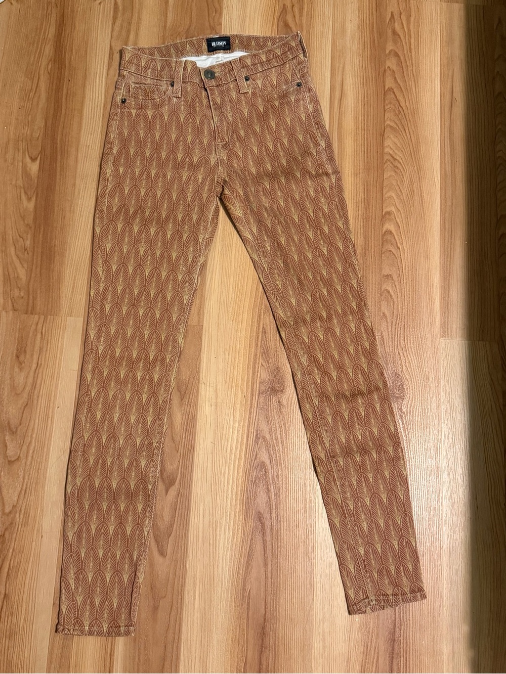 Hudson art deco jeans size 24, vintage rare slim leg